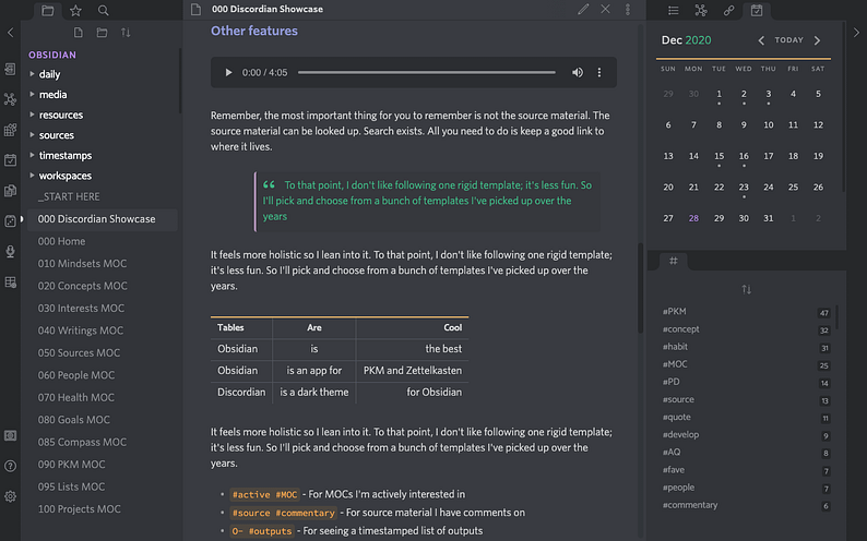 best obsidian theme - Discordian