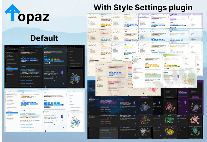 best obsidian theme - Blue Topaz