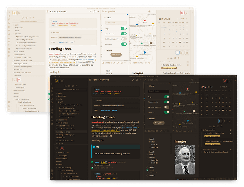 best obsidian theme - primary